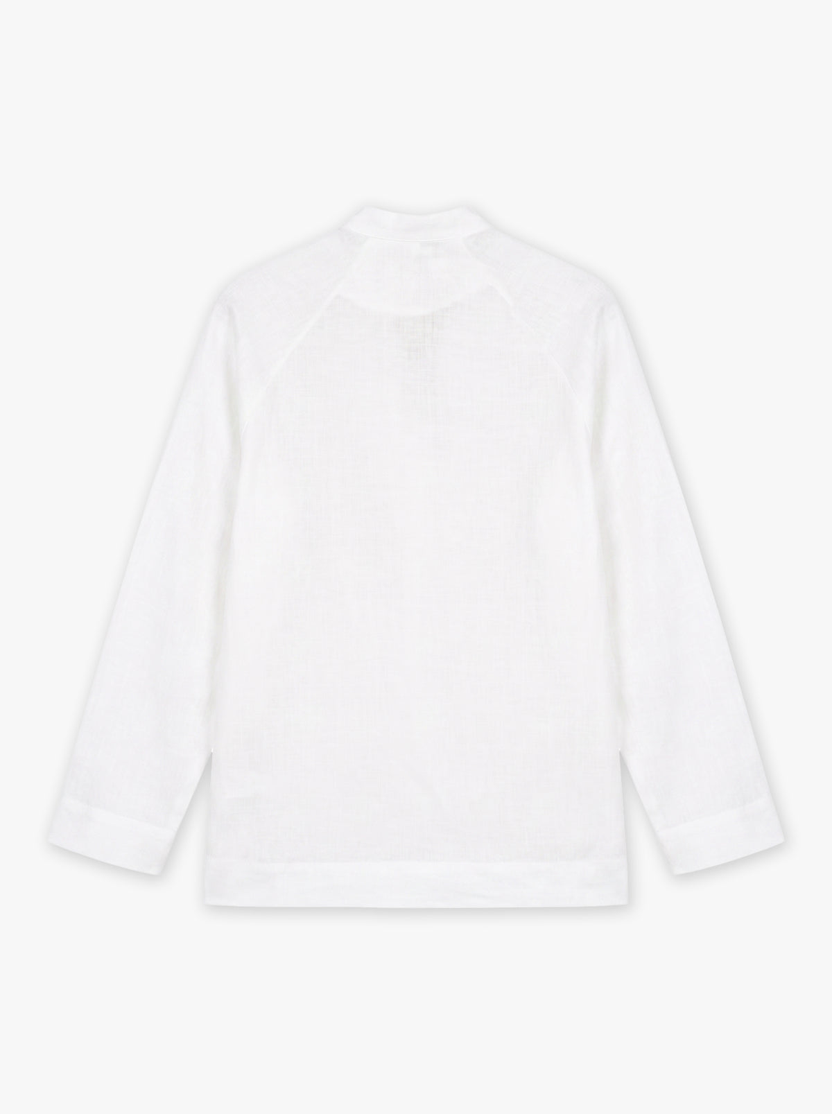 Elara Mandarin Linen Shirt in Pure Linen