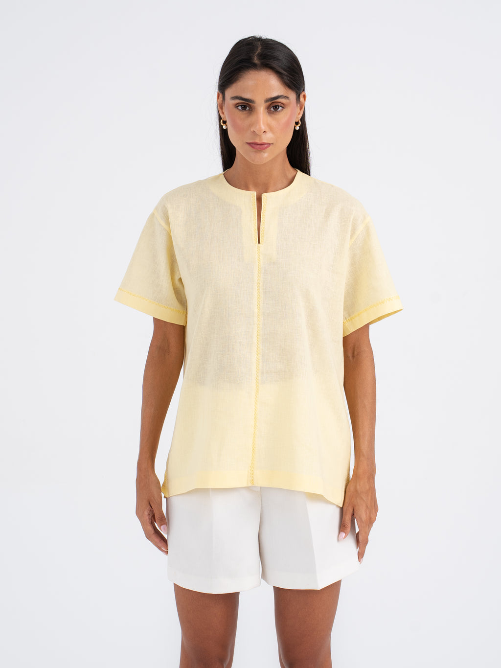 Mason Hand-Embroidered Linen Shirt