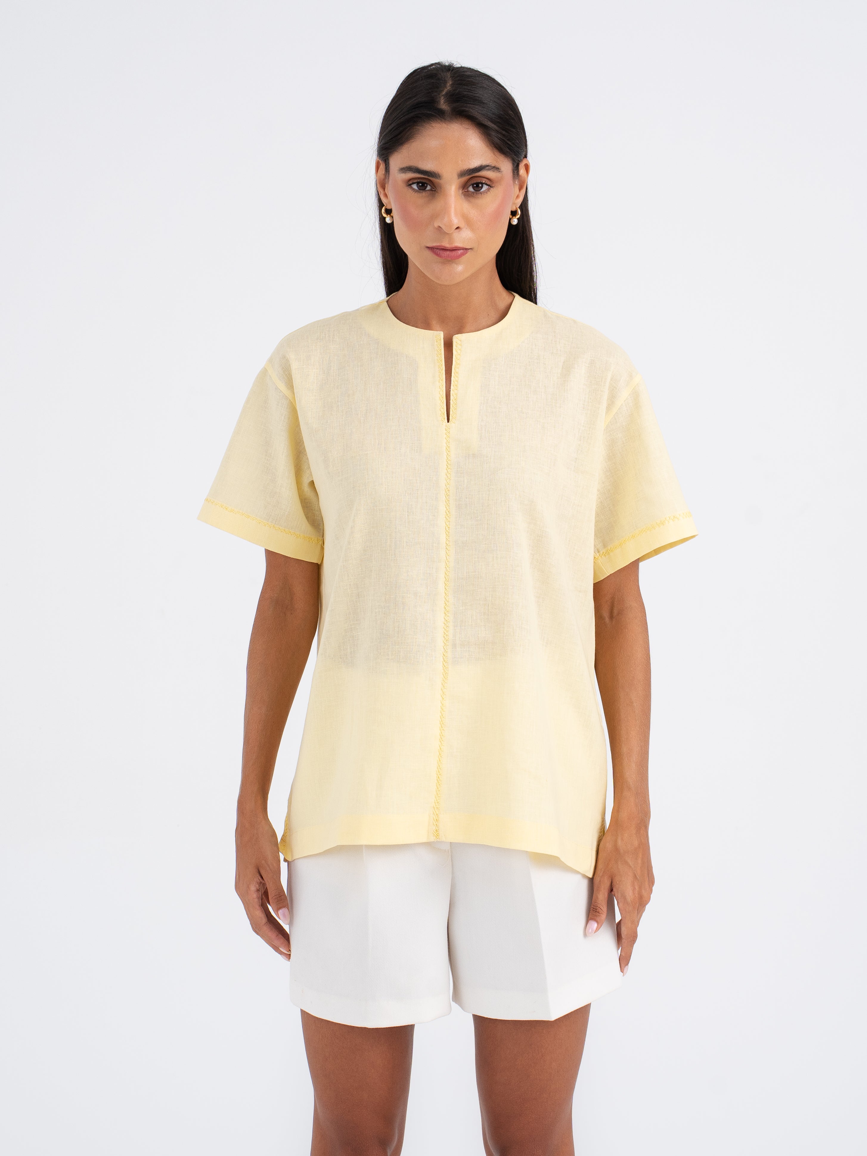 Mason Hand-Embroidered Linen Shirt