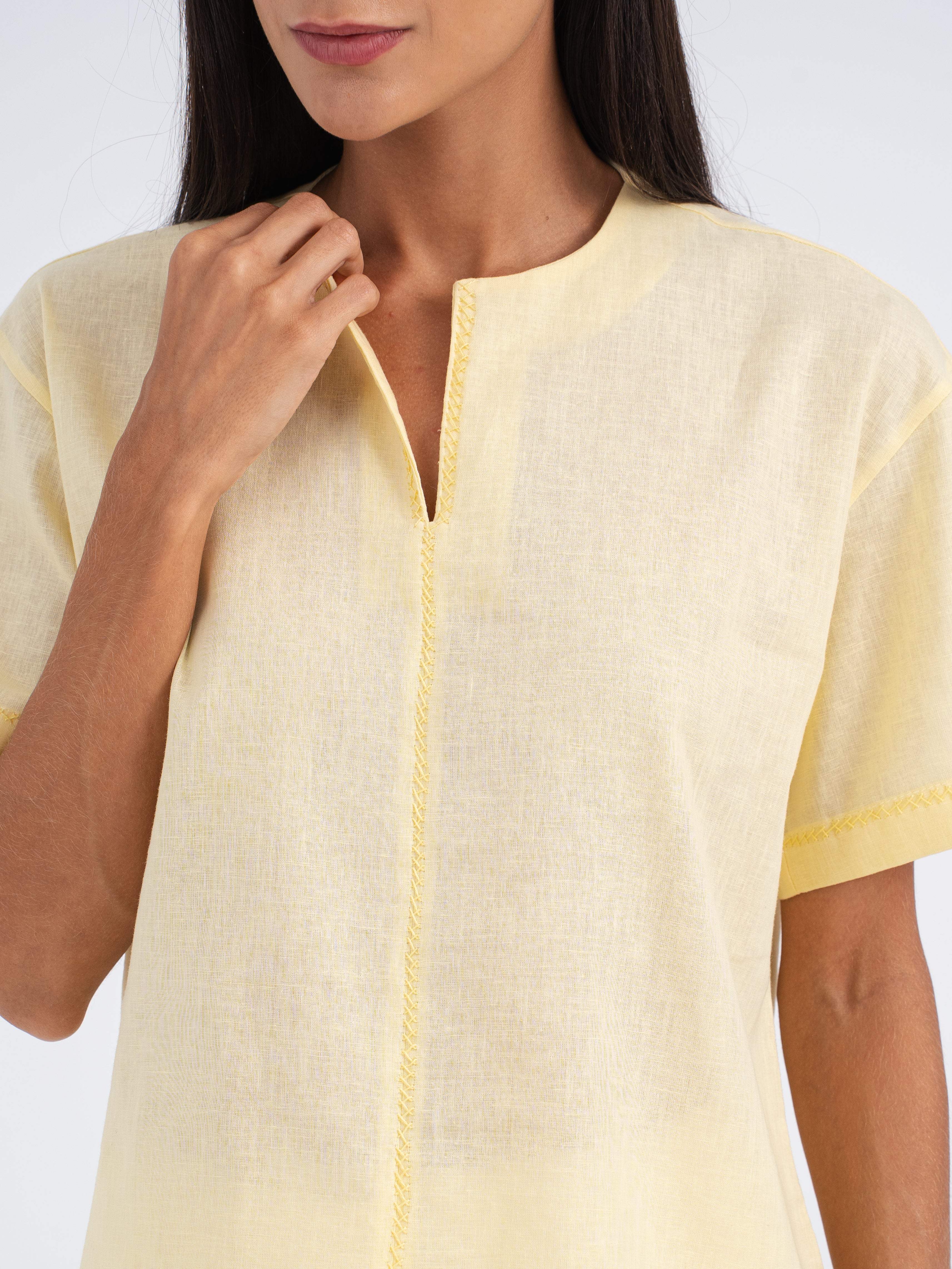 Mason Hand-Embroidered Linen Shirt
