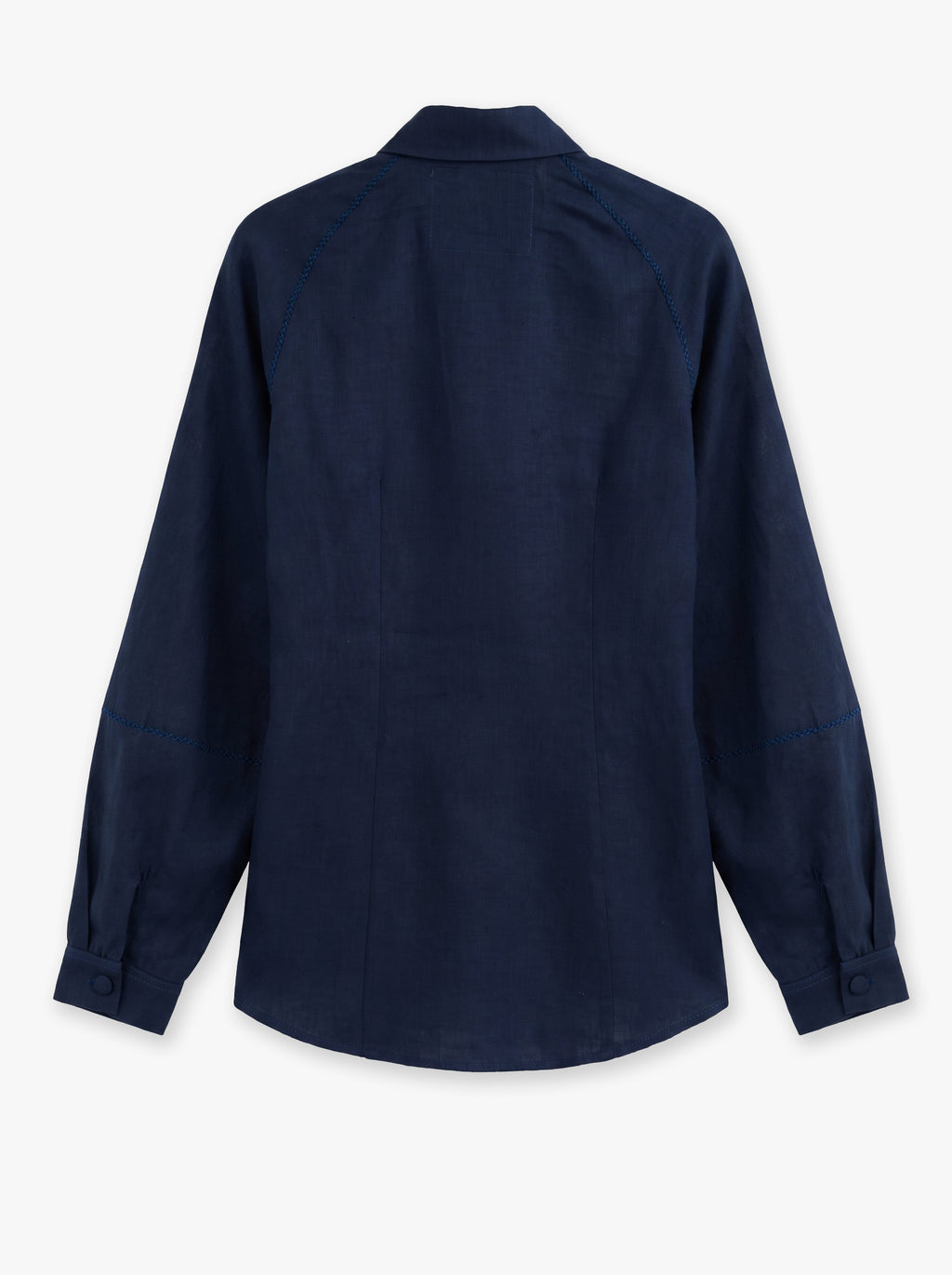 Luna Balloon-Sleeve Linen Shirt
