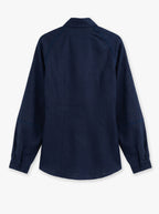 Luna Balloon-Sleeve Linen Shirt