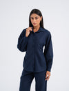 Luna Balloon-Sleeve Linen Shirt