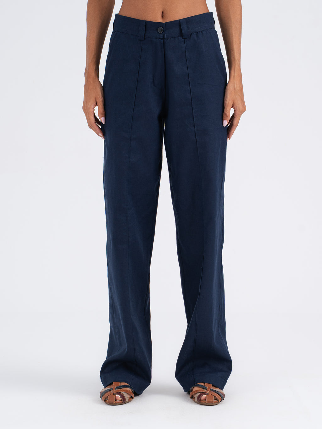 Luna Wide-Leg Linen Pants
