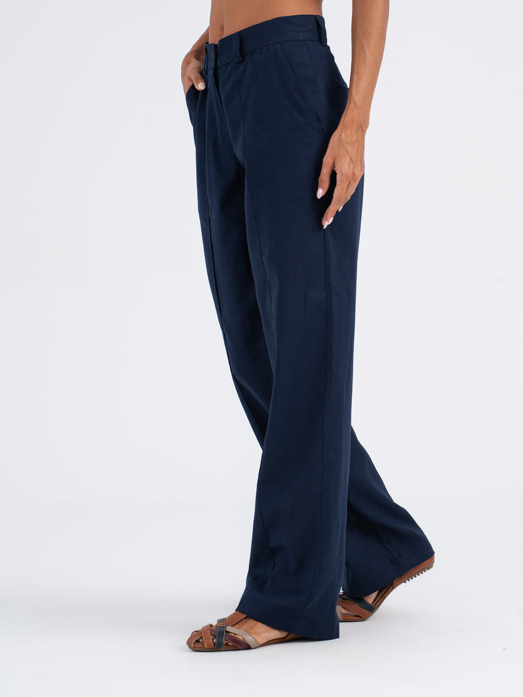 Luna Wide-Leg Linen Pants