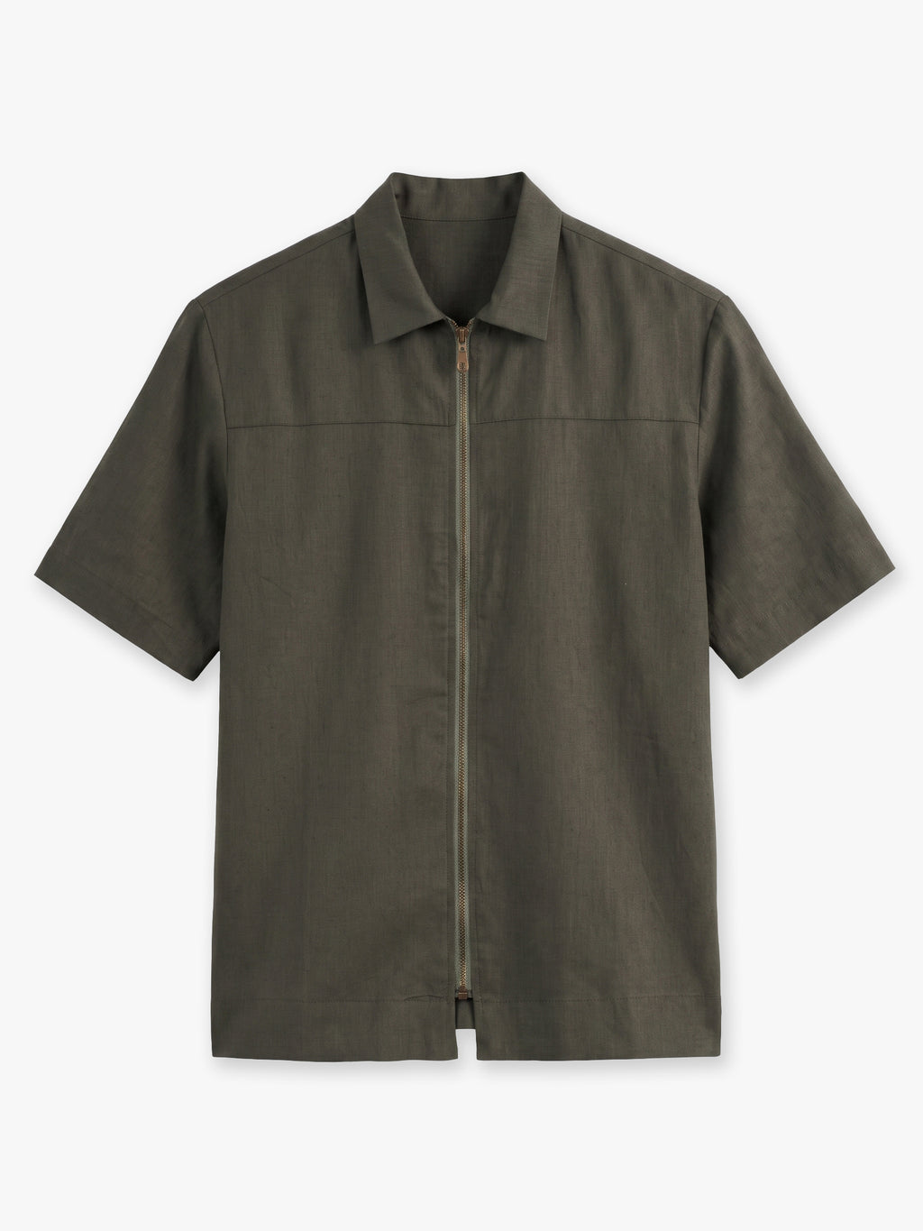 Nox Zip-up Linen Shirt