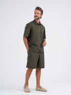 Nox Zip-up Linen Shirt