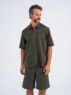 Nox Zip-up Linen Shirt