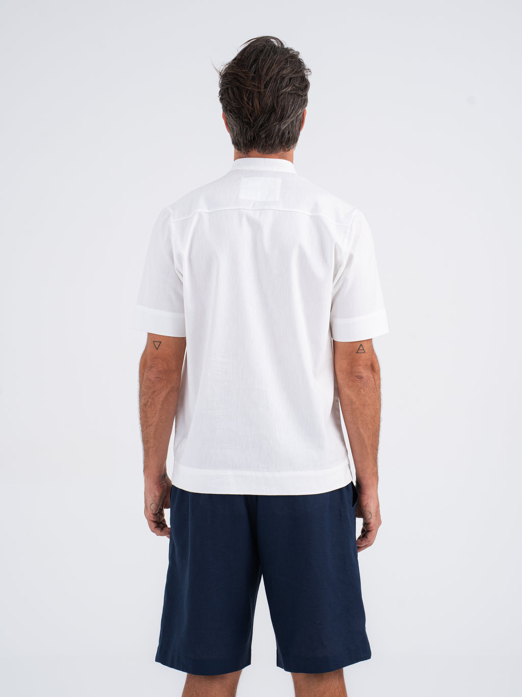 Stellar Mandarin Linen Shirt