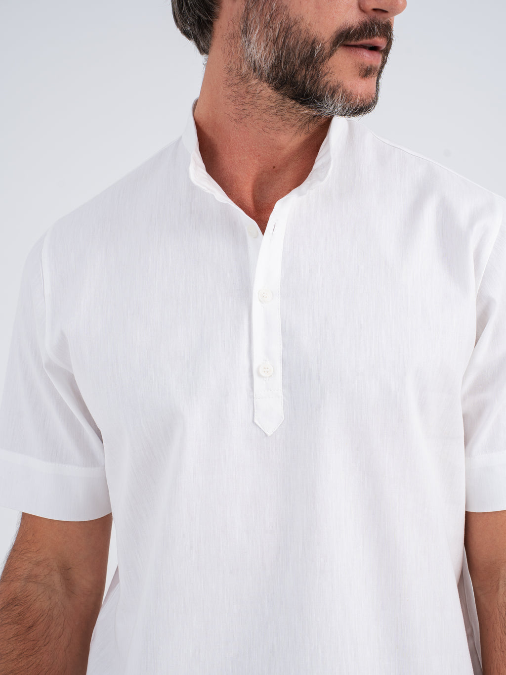 Stellar Mandarin Linen Shirt