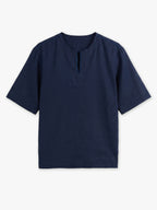 Elio Hand-Embroidered Linen Shirt