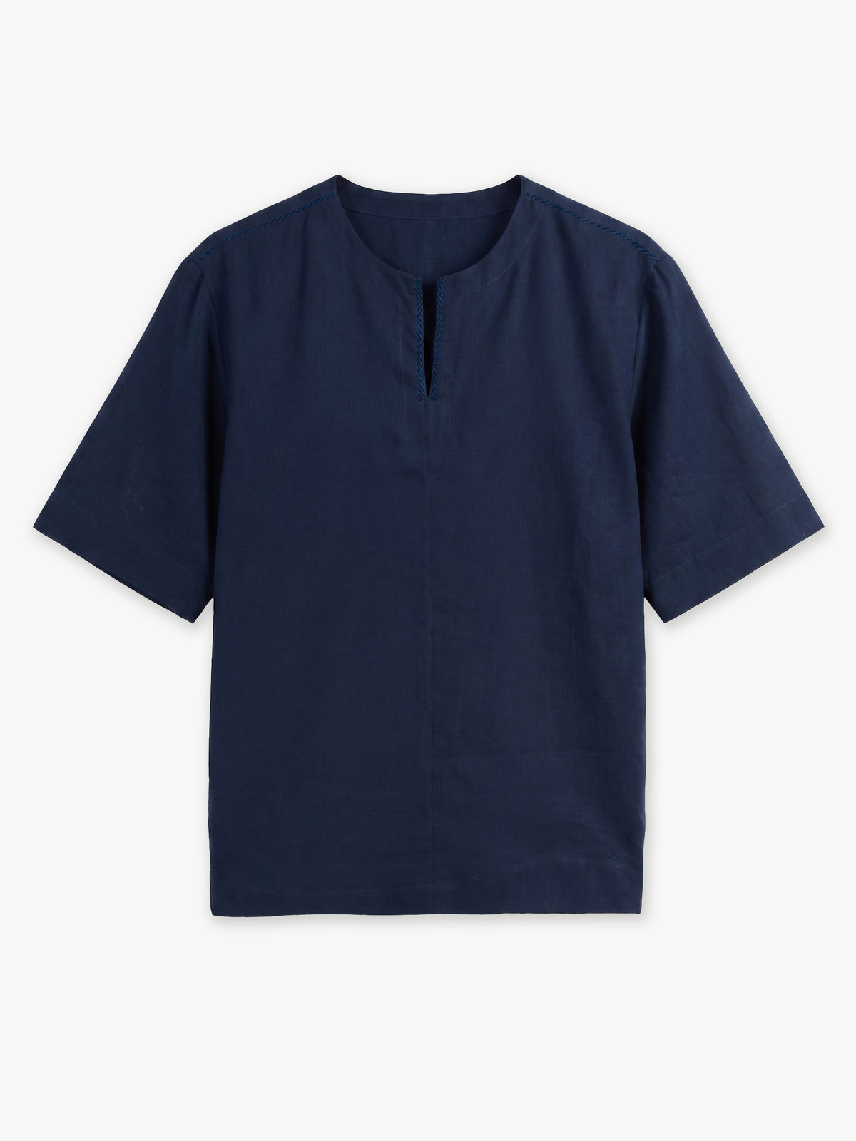 Elio Hand-Embroidered Linen Shirt