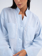 Rowan Hand-Embroidered Resort Linen Shirt