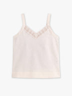 Isla Lace-Trim Linen Cami