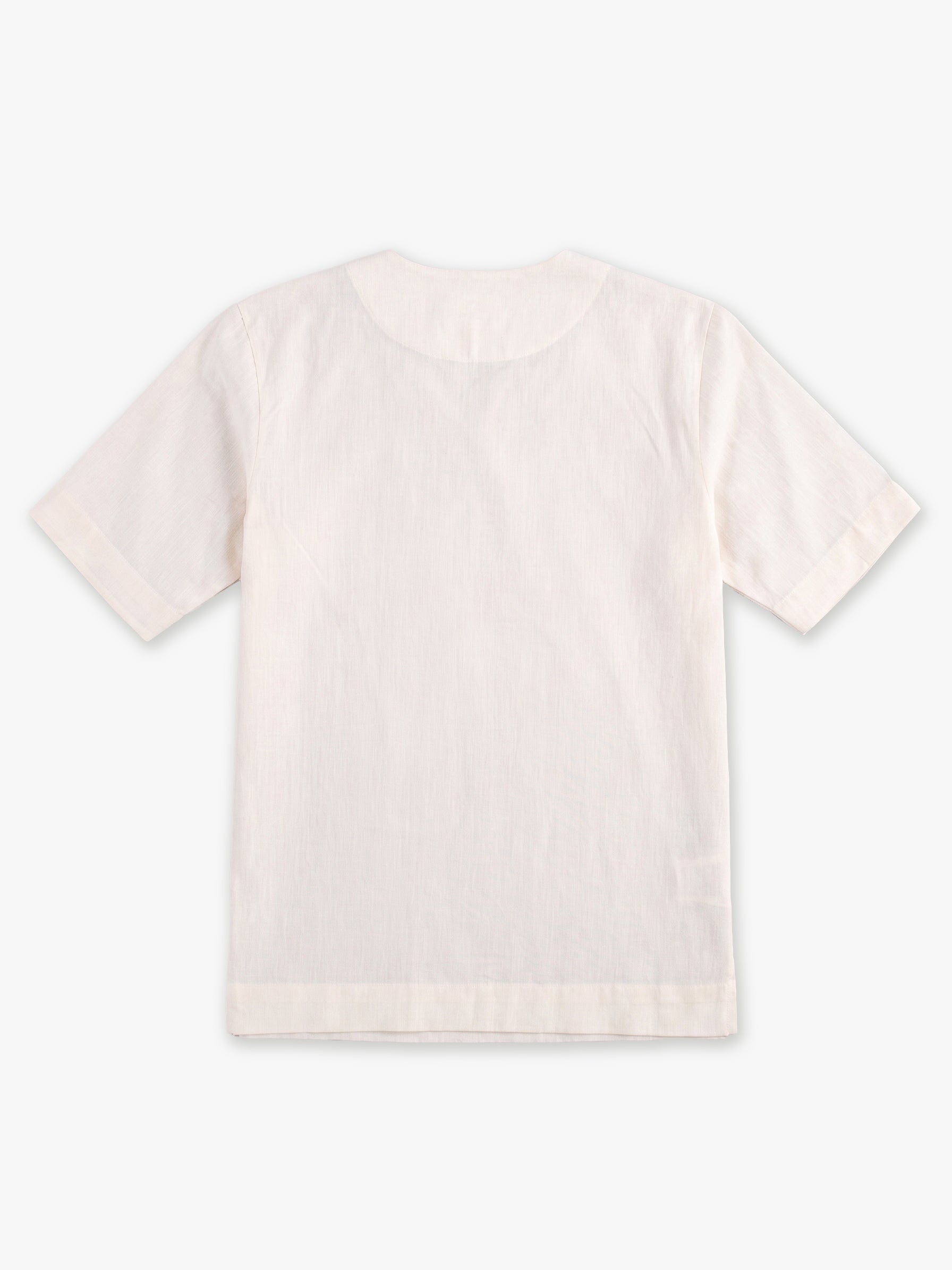 Elio Hand-Embroidered Linen Shirt
