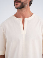 Elio Hand-Embroidered Linen Shirt