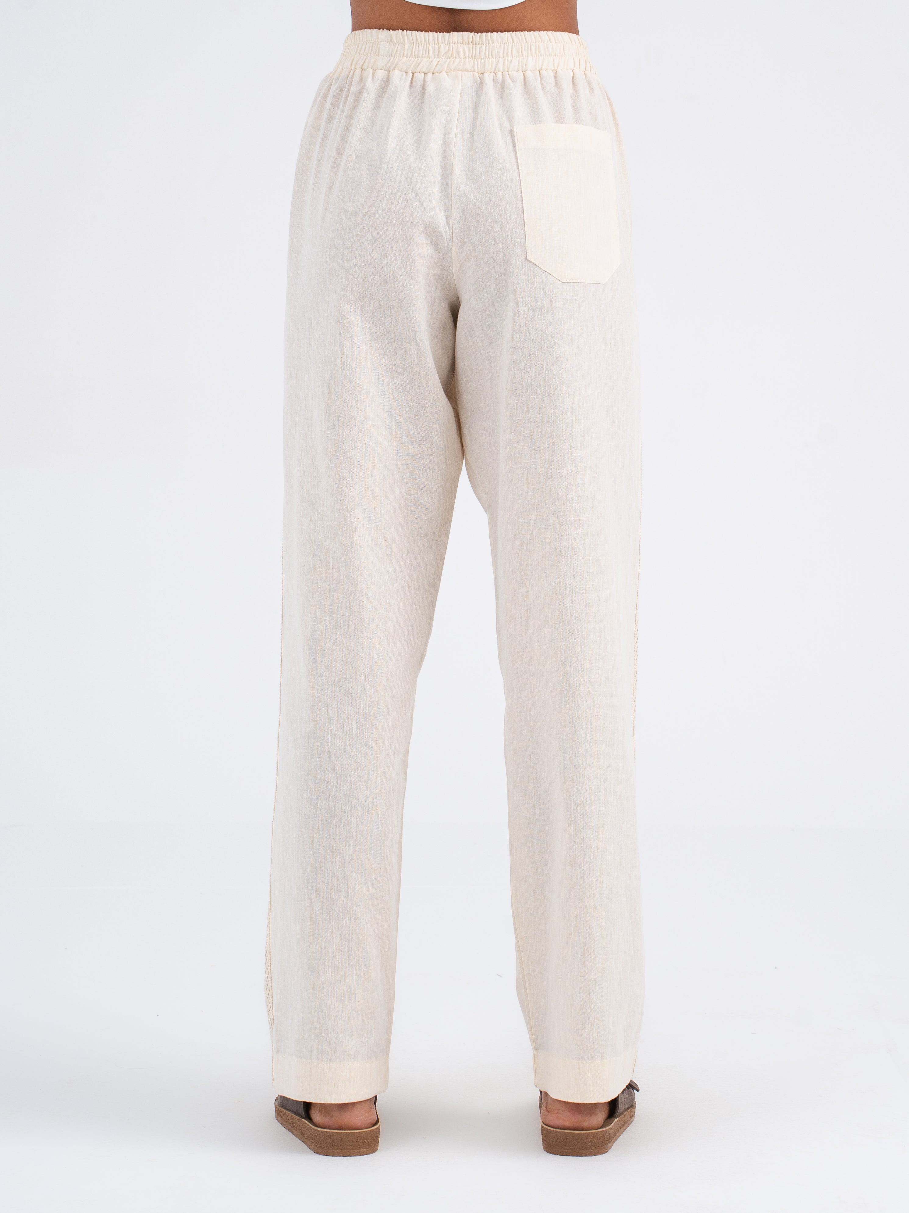 Isla Wide-Leg Linen Pants