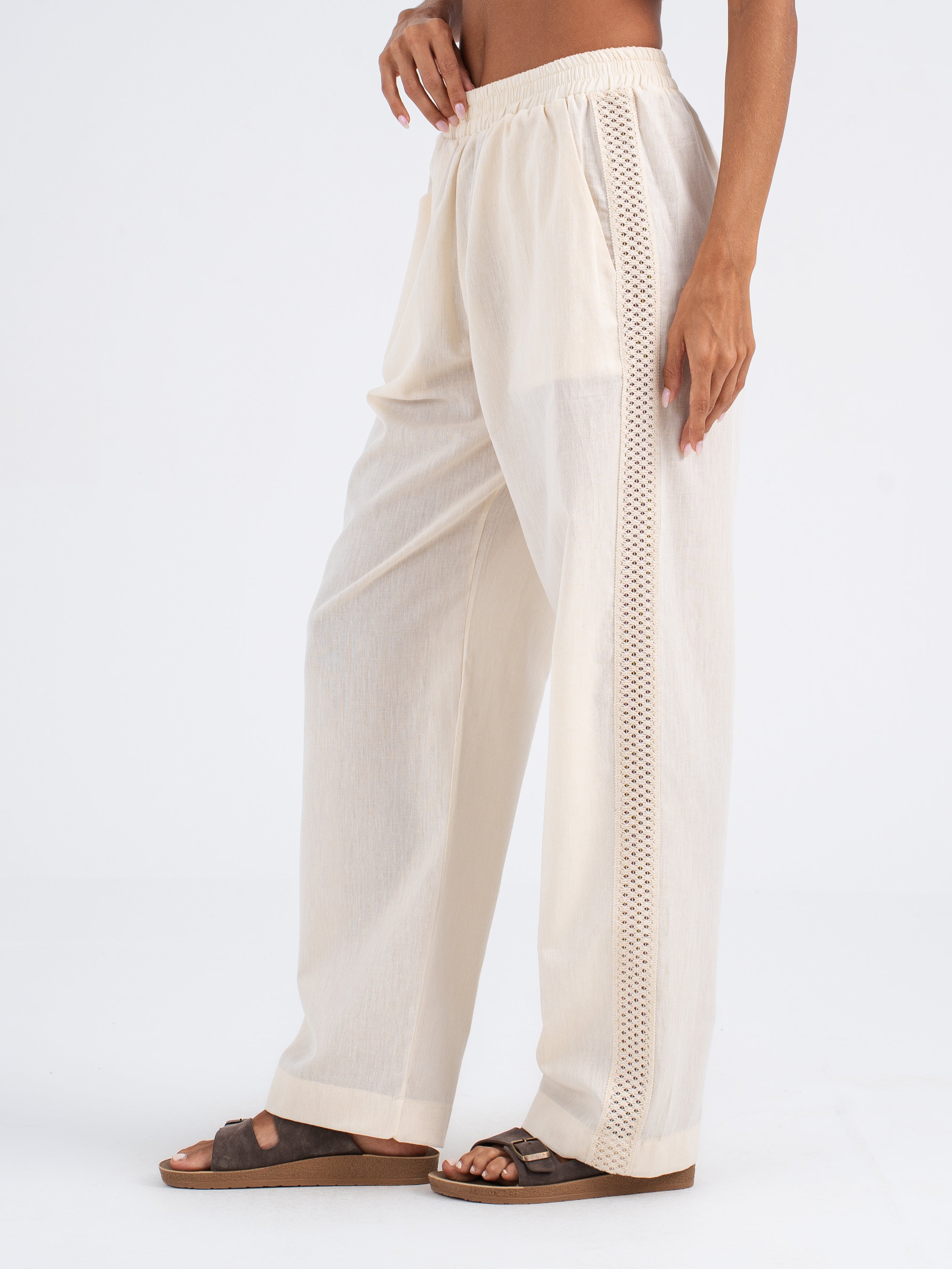 Isla Wide-Leg Linen Pants