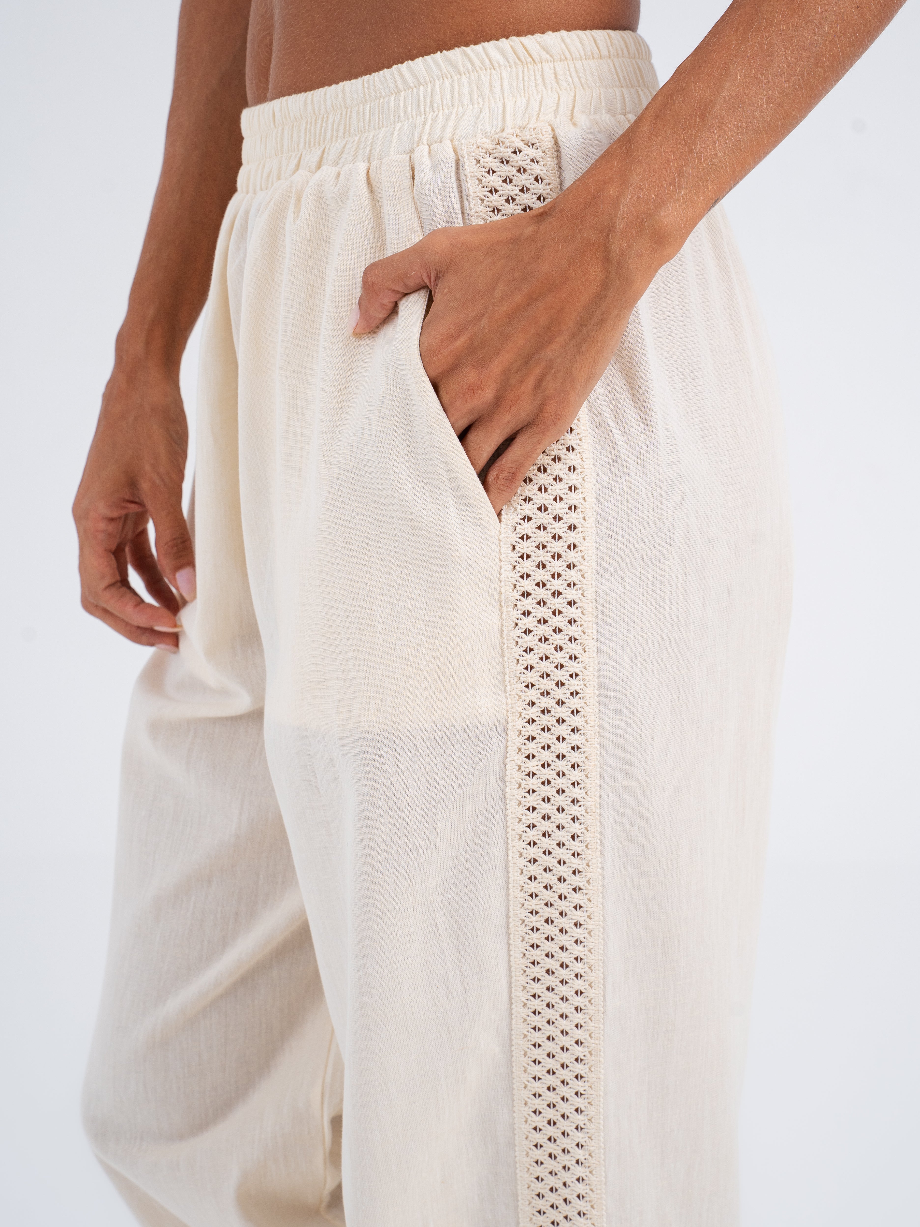 Isla Wide-Leg Linen Pants