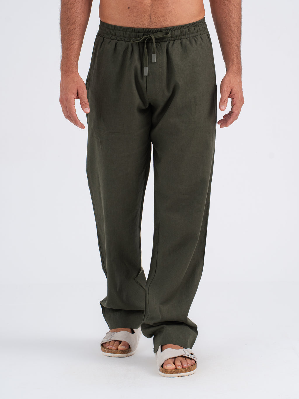 Callan Jogger-Fit Linen Pants