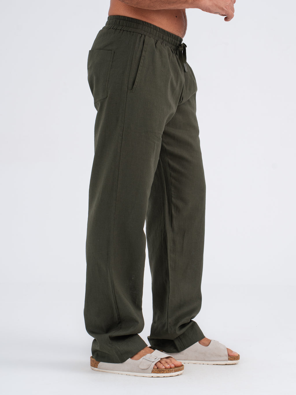 Callan Jogger-Fit Linen Pants