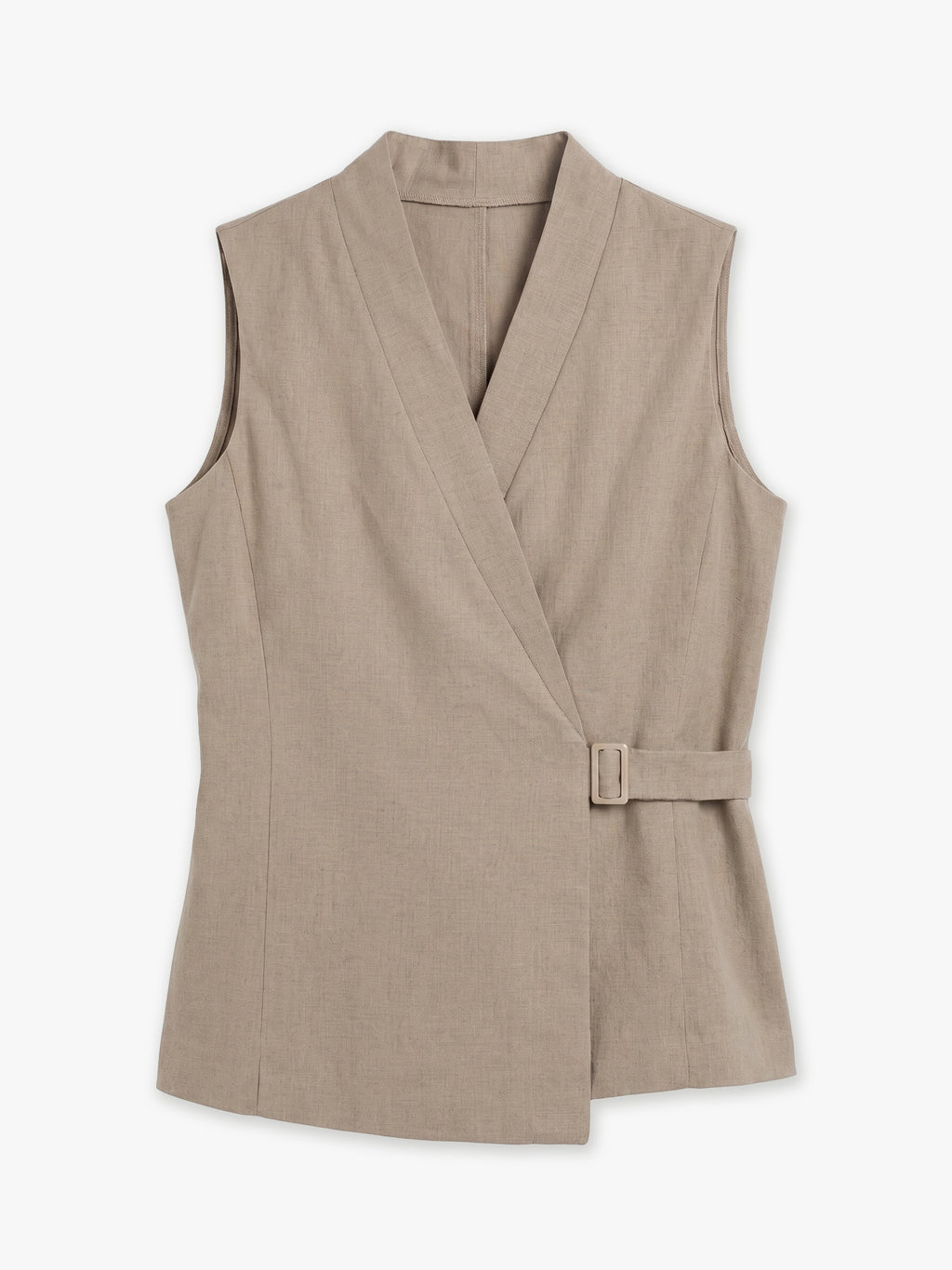 Elan Buckle Linen Vest