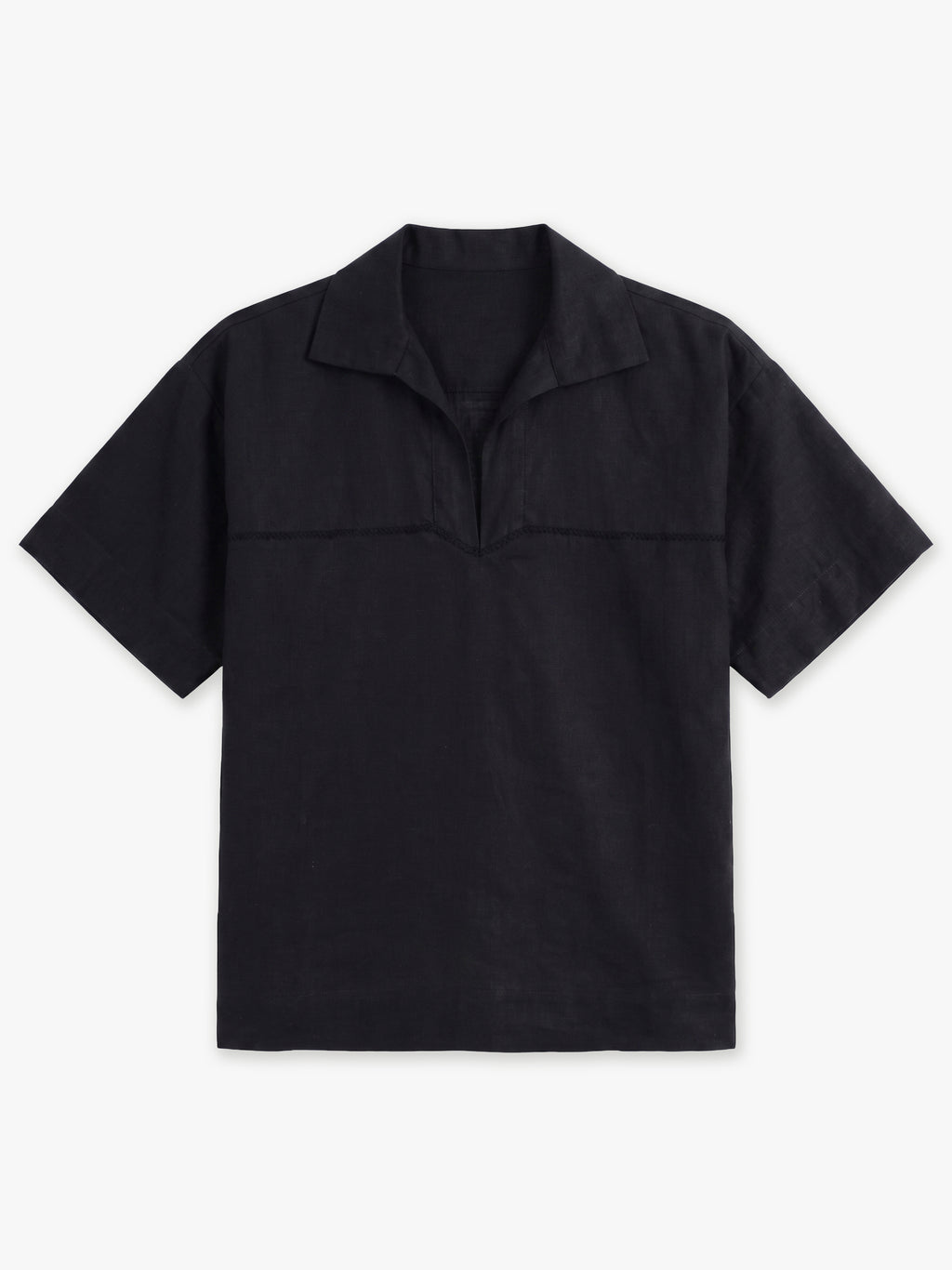 Ryder Hand-Embroidered Linen Polo