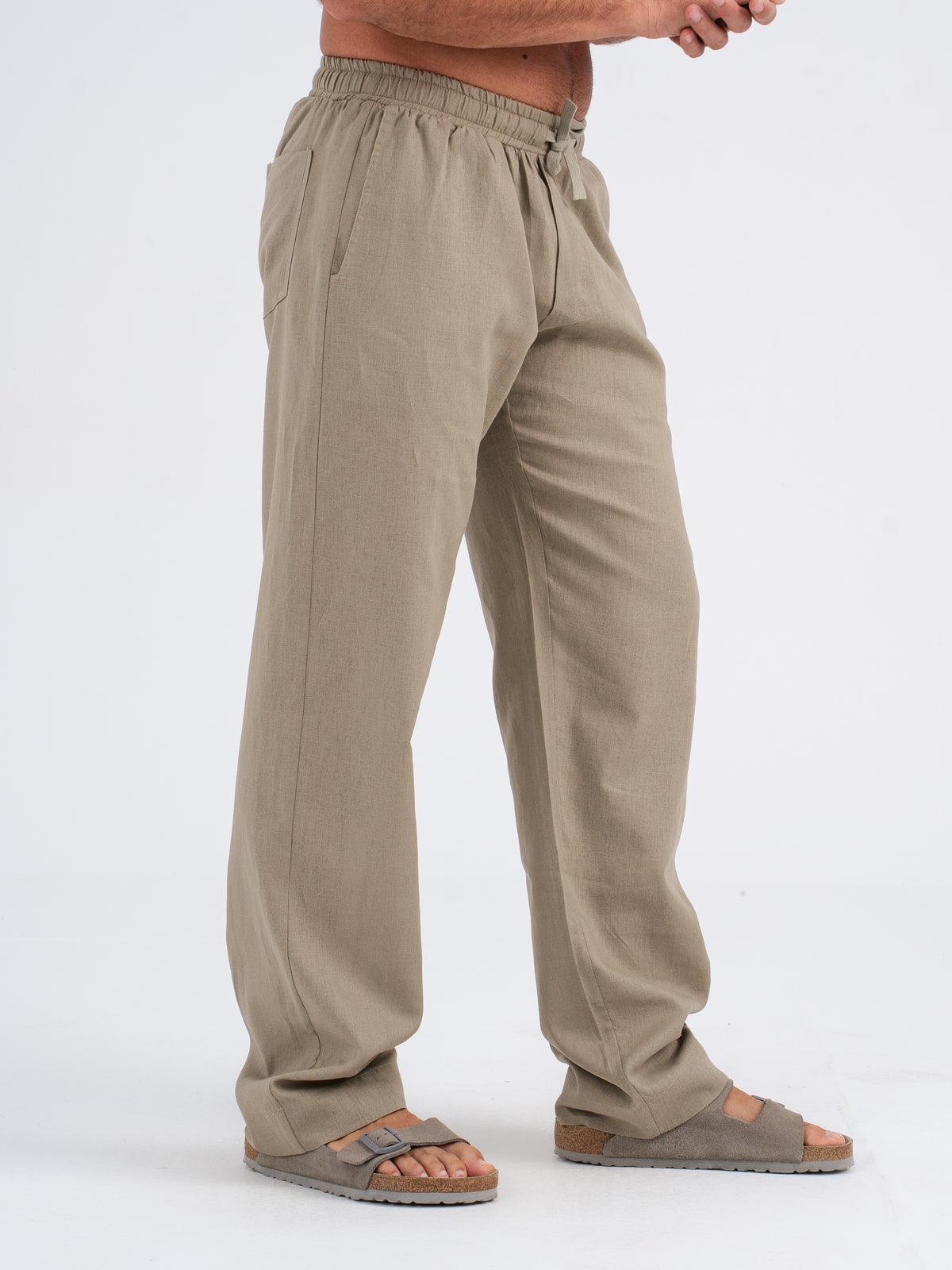 Callan Jogger-Fit Linen Pants