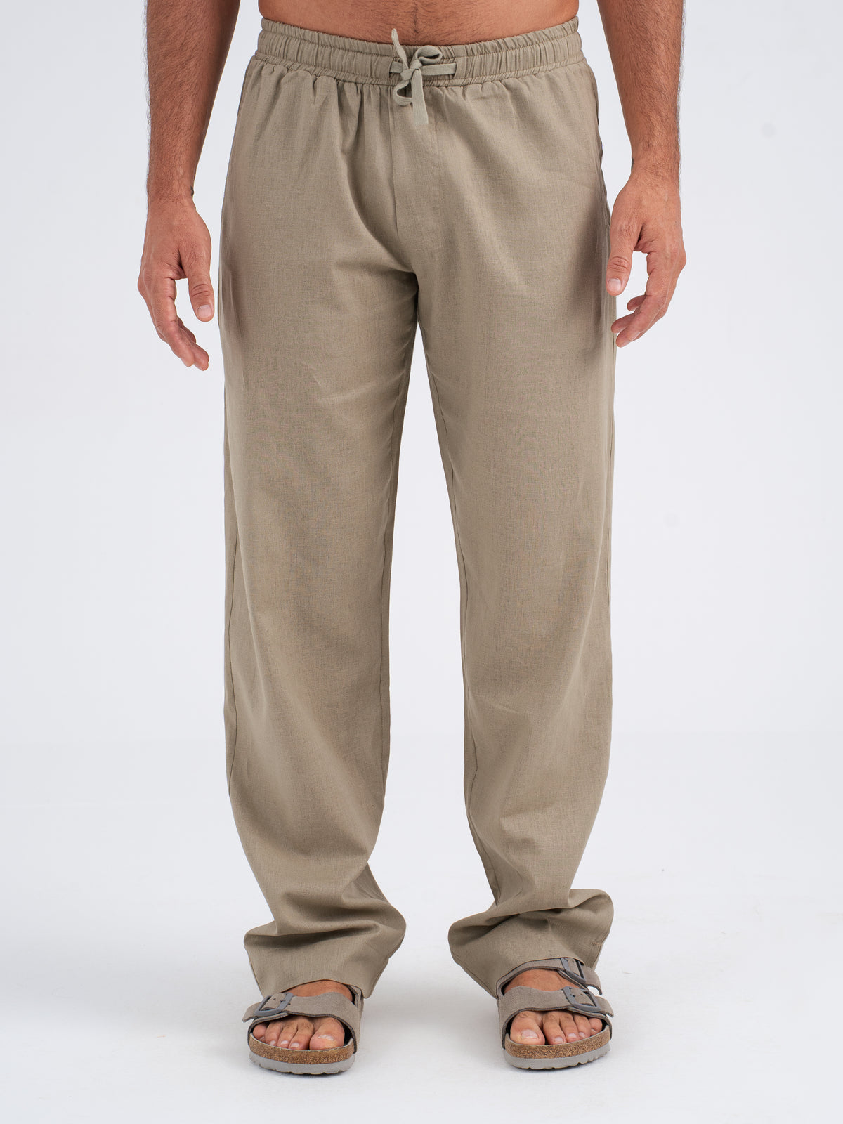 Callan Jogger-Fit Linen Pants