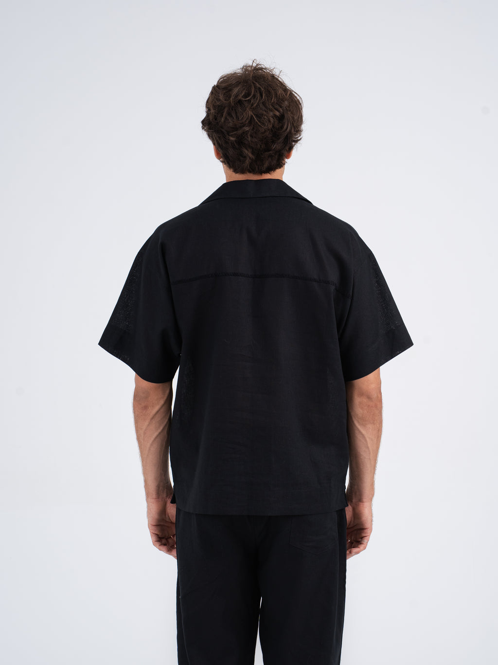 Ryder Hand-Embroidered Linen Polo