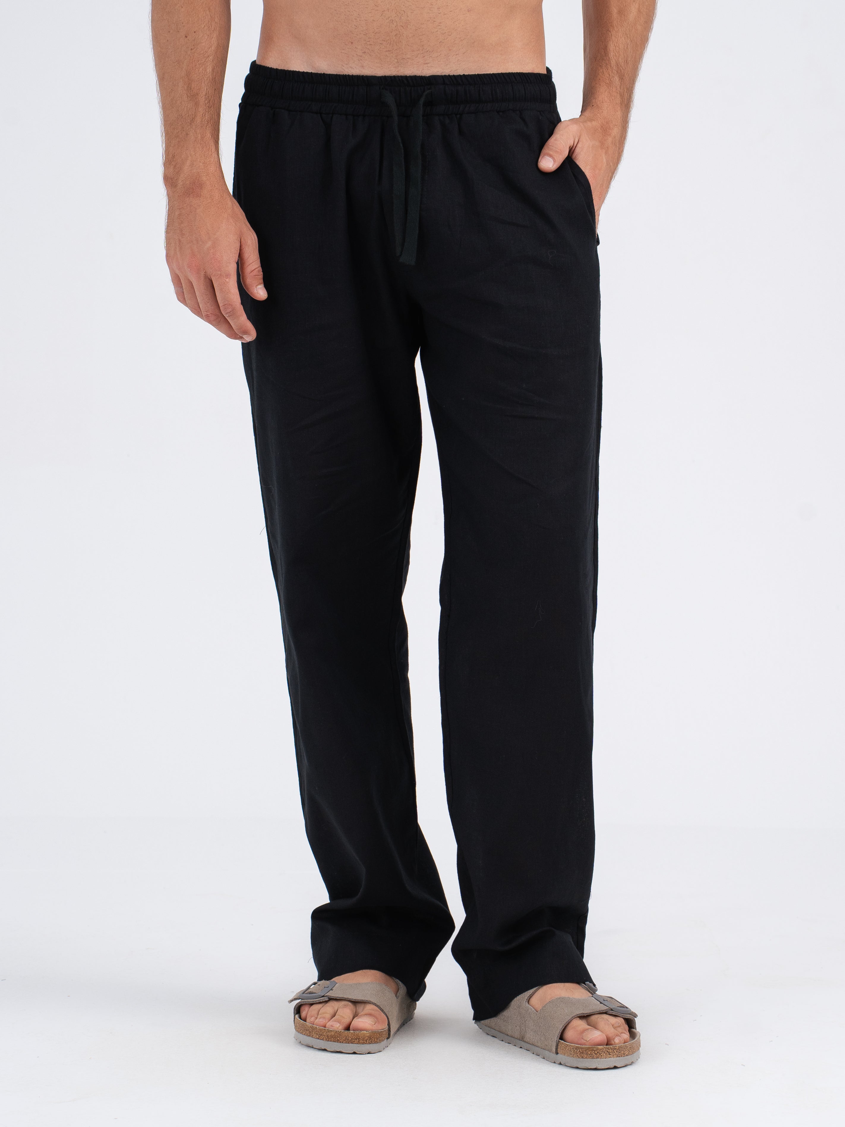 Callan Jogger-Fit Linen Pants