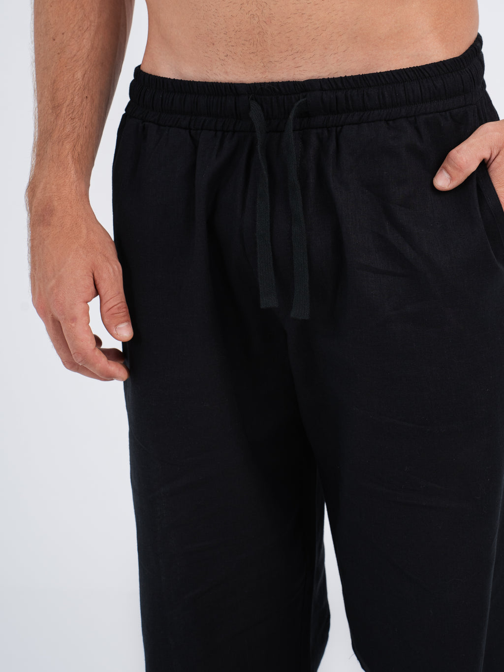 Callan Jogger-Fit Linen Pants