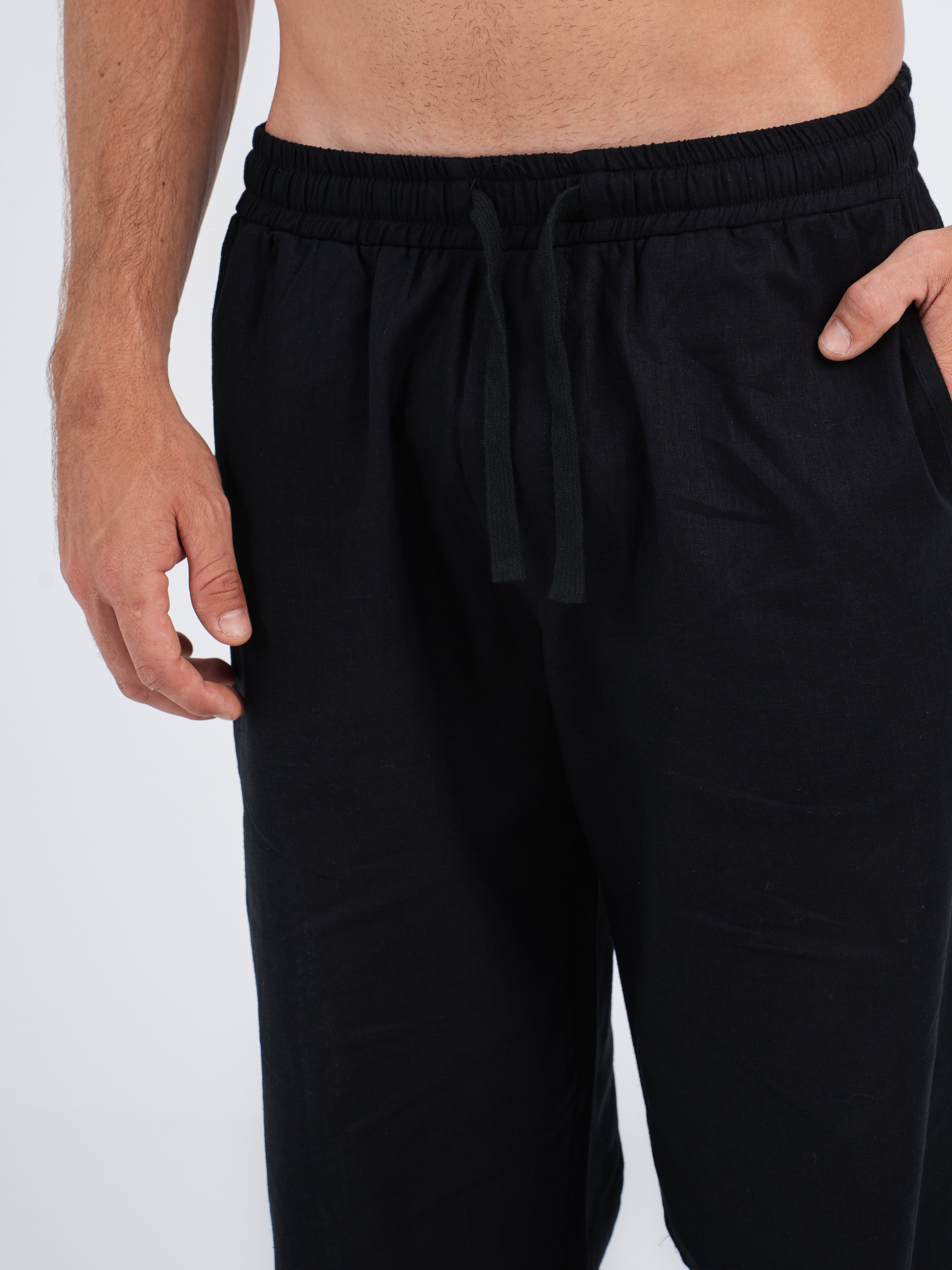 Callan Jogger-Fit Linen Pants