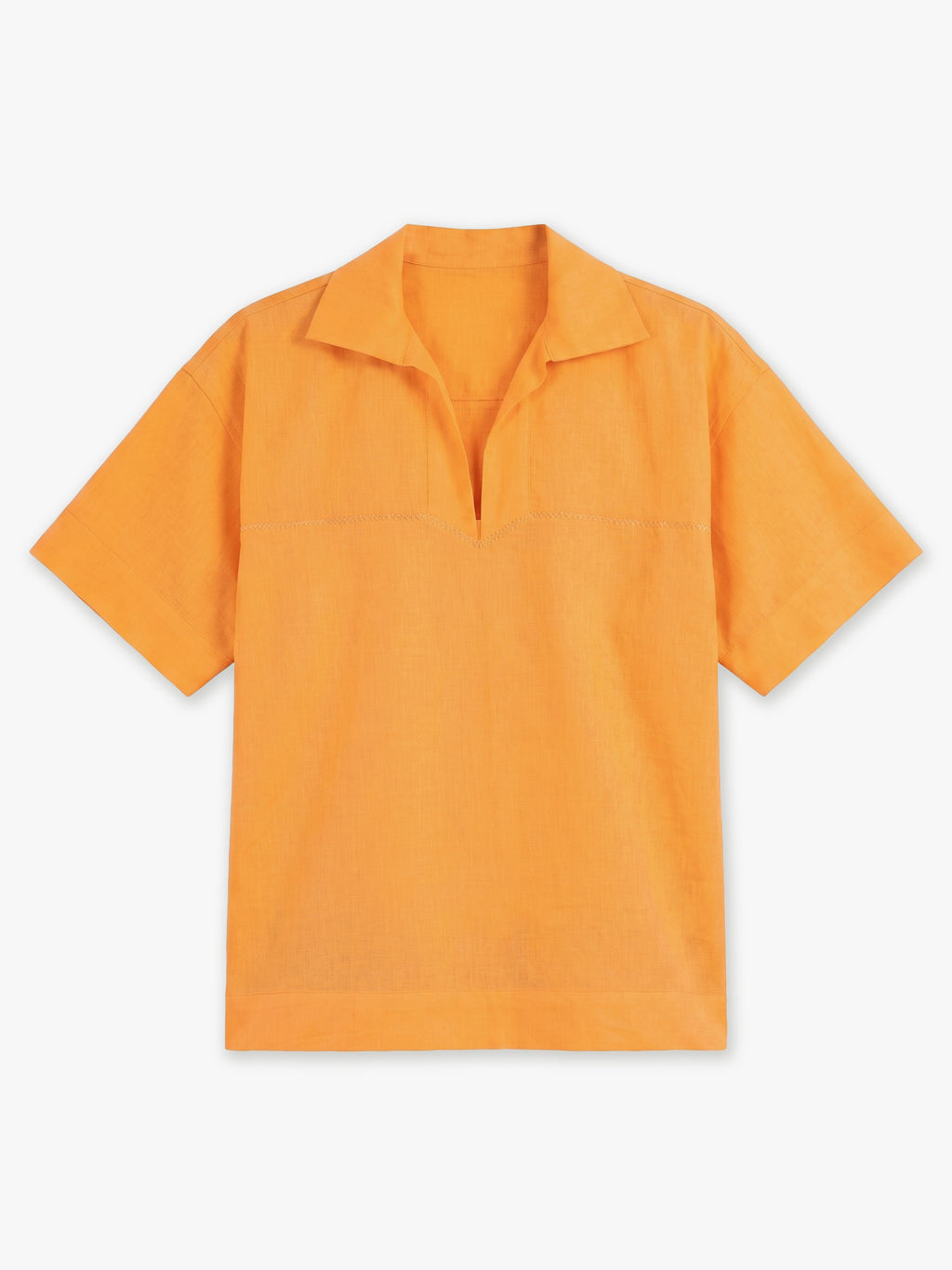 Ryder Hand-Embroidered Linen Polo