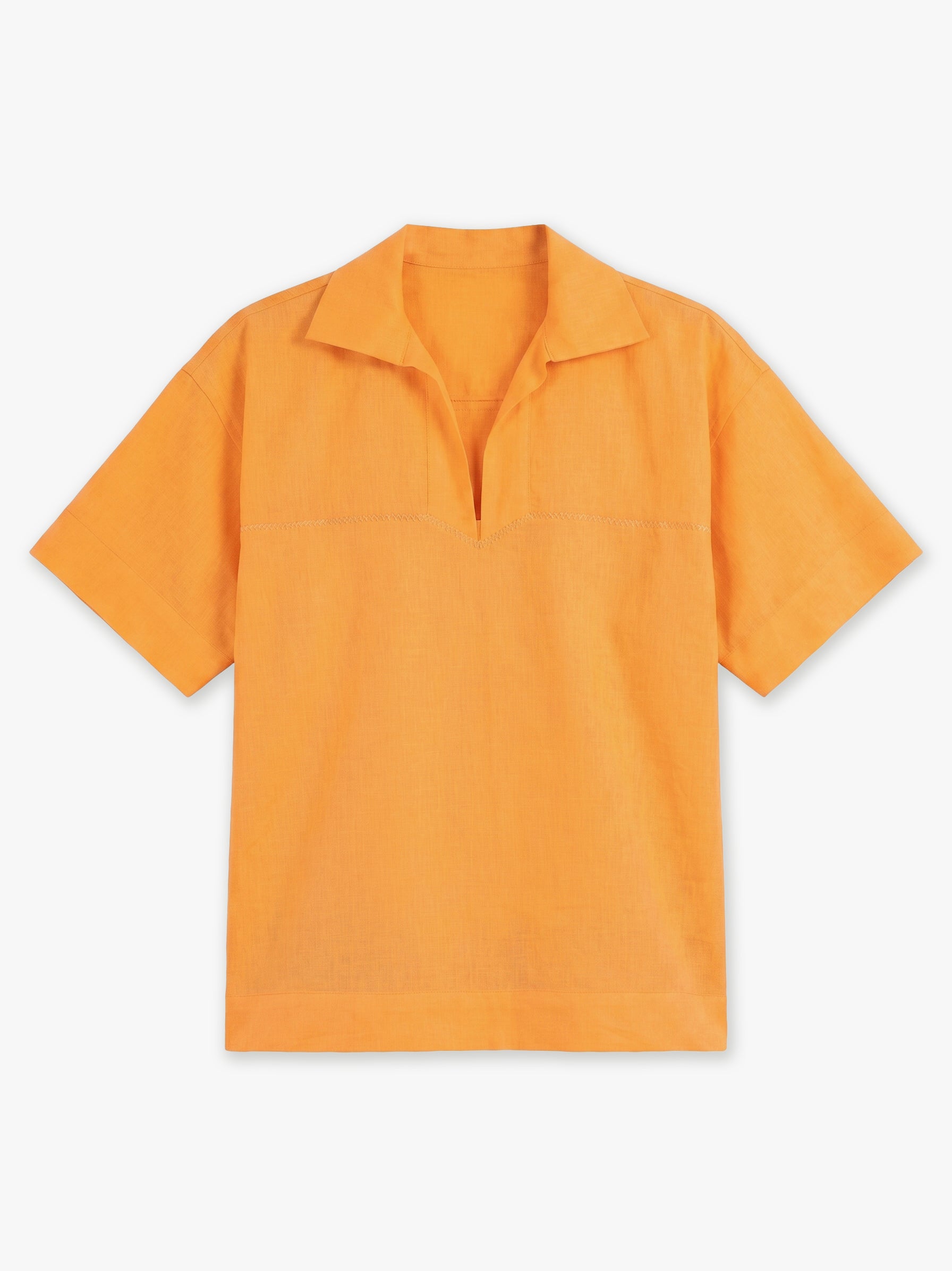 Ryder Hand-Embroidered Linen Polo