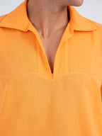Ryder Hand-Embroidered Linen Polo