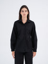 Luna Balloon-Sleeve Linen Shirt