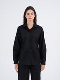 Luna Balloon-Sleeve Linen Shirt