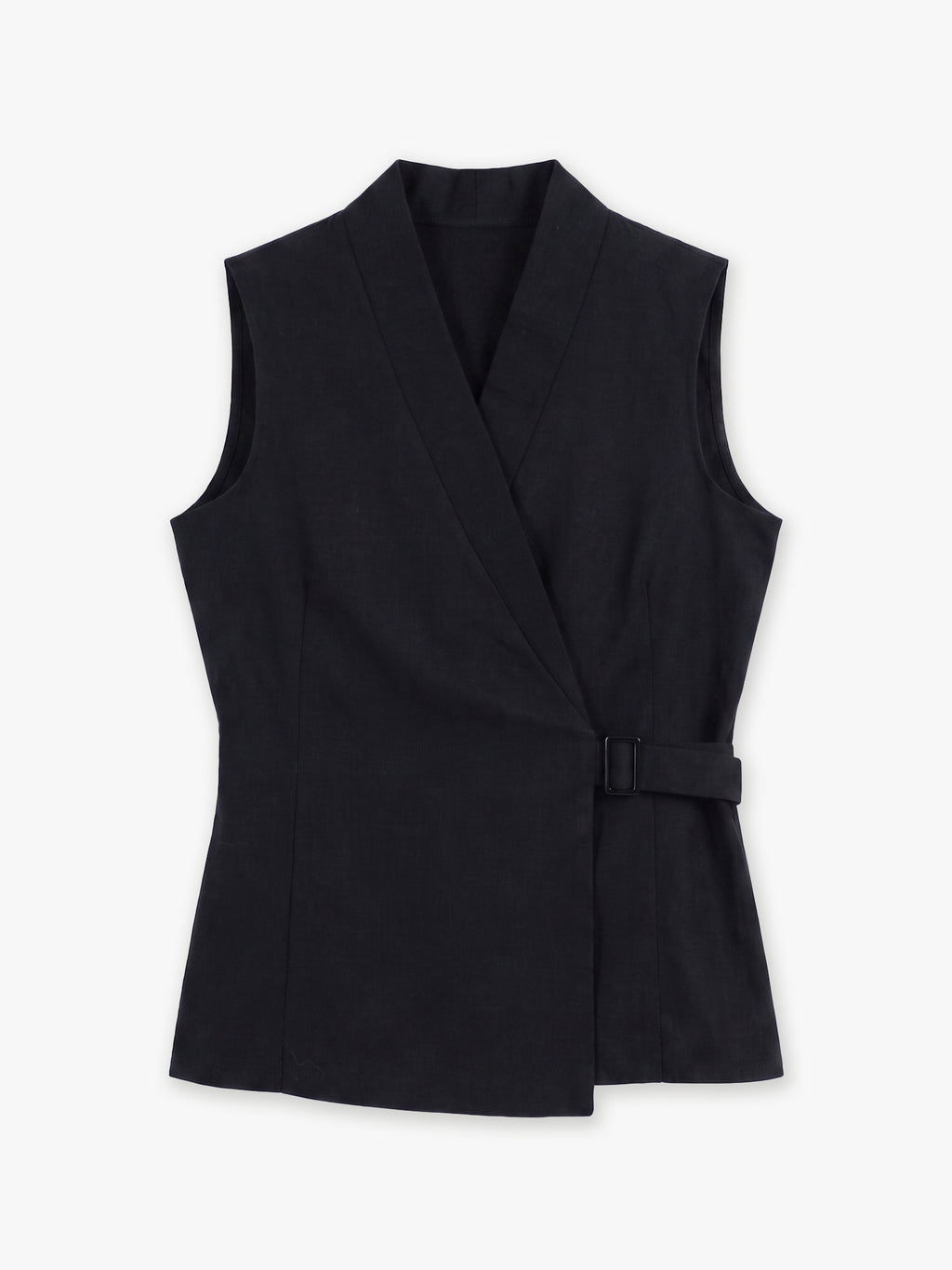 Elan Buckle Linen Vest