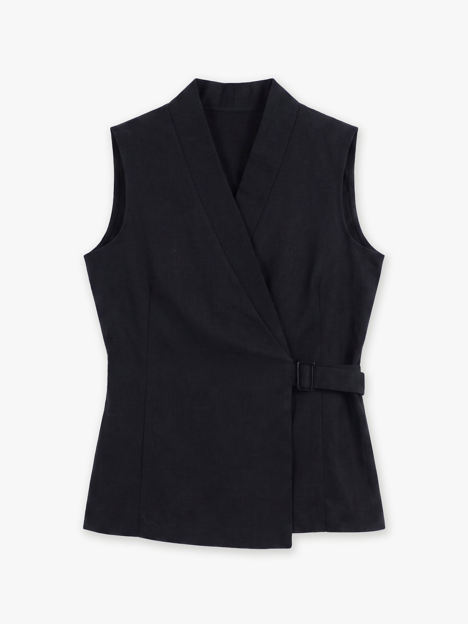 Elan Buckle Linen Vest