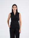 Elan Buckle Linen Vest