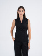 Elan Buckle Linen Vest