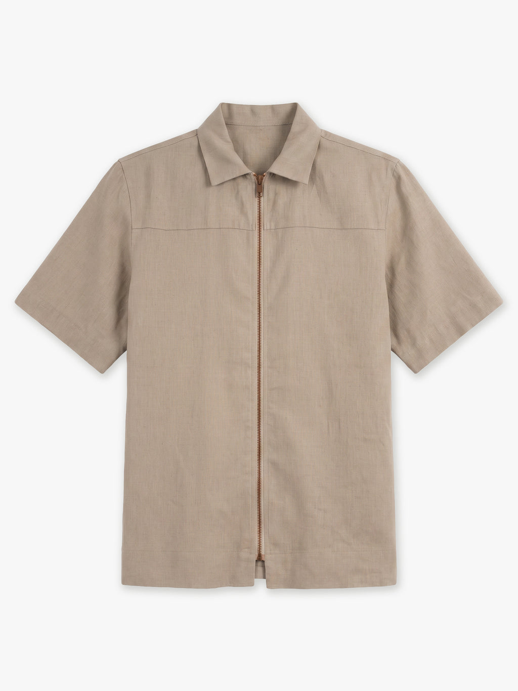 Nox Zip-up Linen Shirt