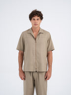 Nox Zip-up Linen Shirt
