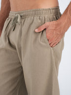 Callan Jogger-Fit Linen Pants