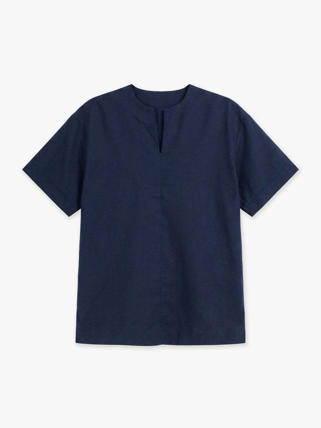 Mason Hand-Embroidered Linen Shirt