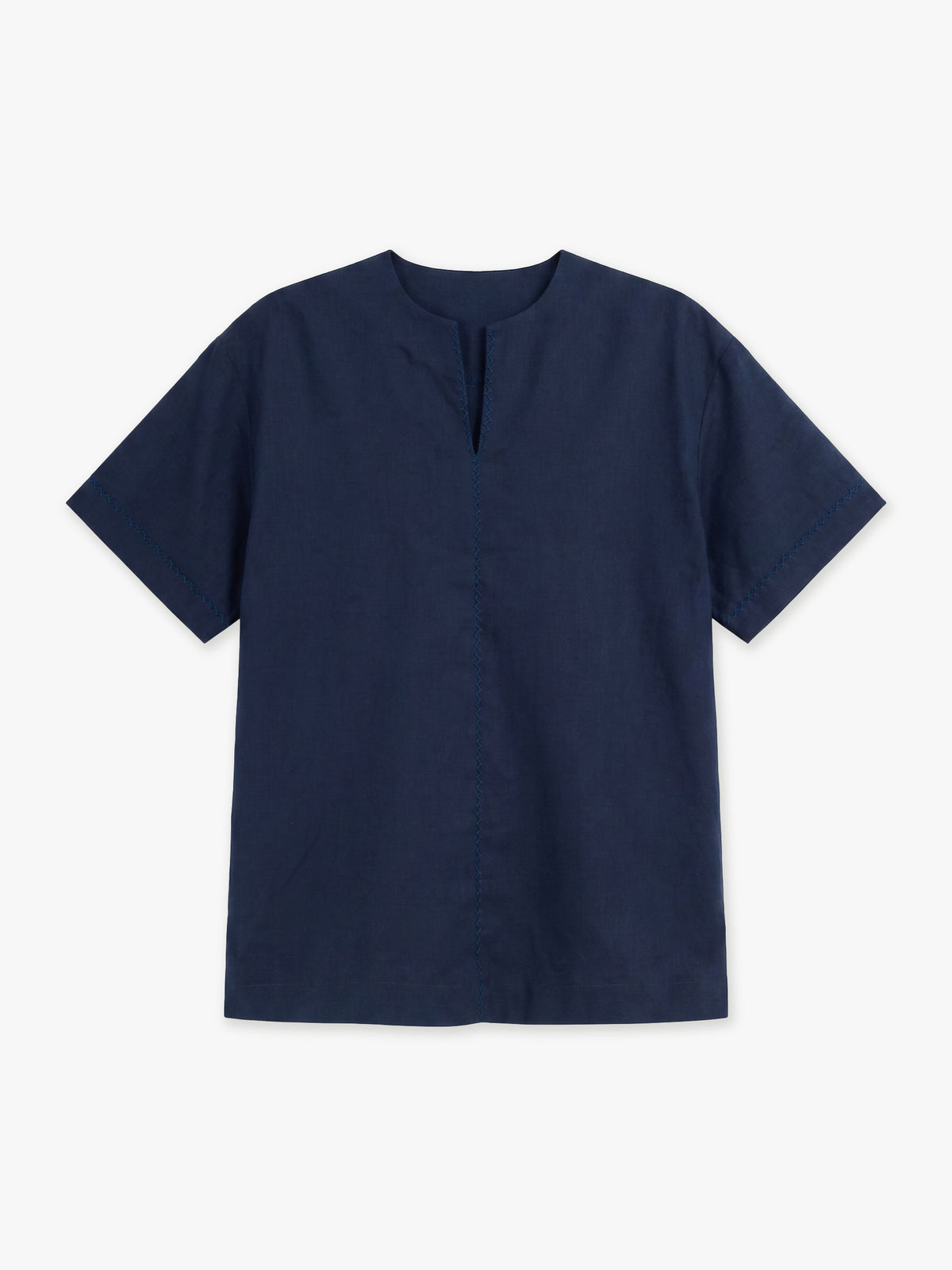 Mason Hand-Embroidered Linen Shirt
