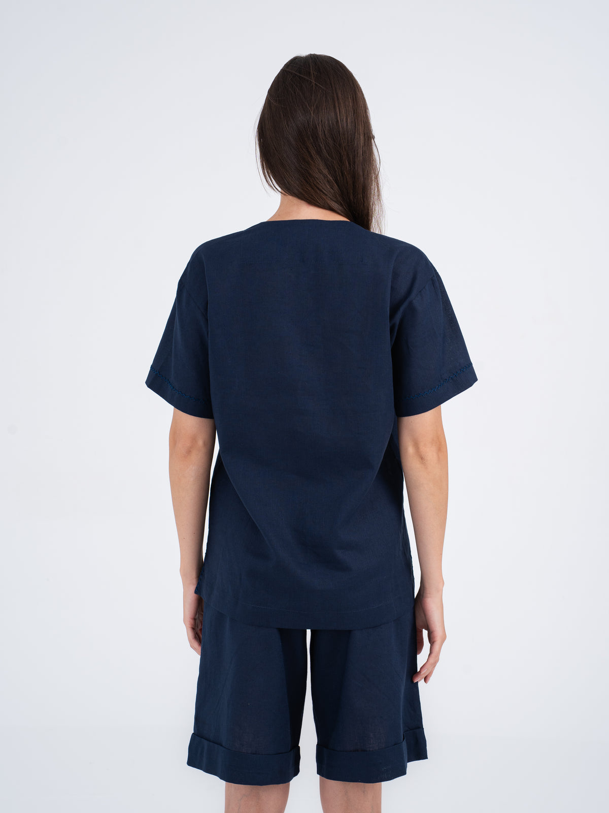 Mason Hand-Embroidered Linen Shirt