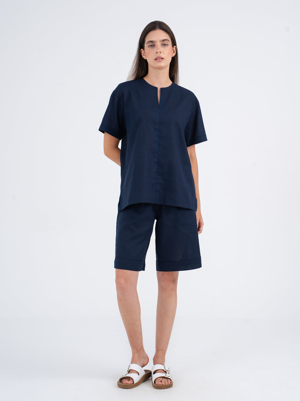 Mason Hand-Embroidered Linen Shirt