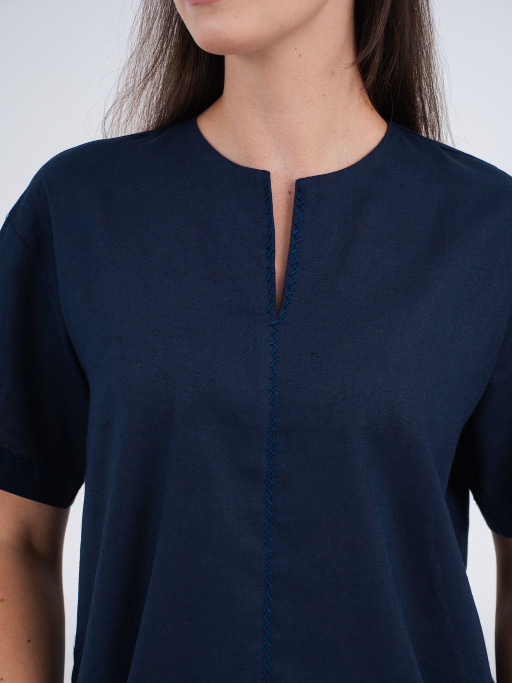 Mason Hand-Embroidered Linen Shirt